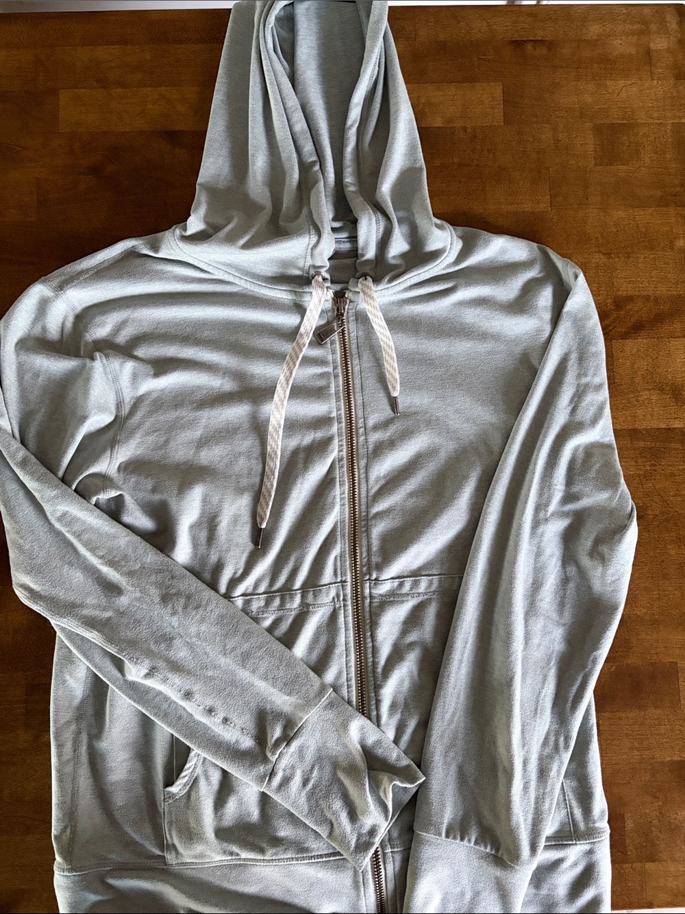Vuori Powder blue halo zip up hoodie